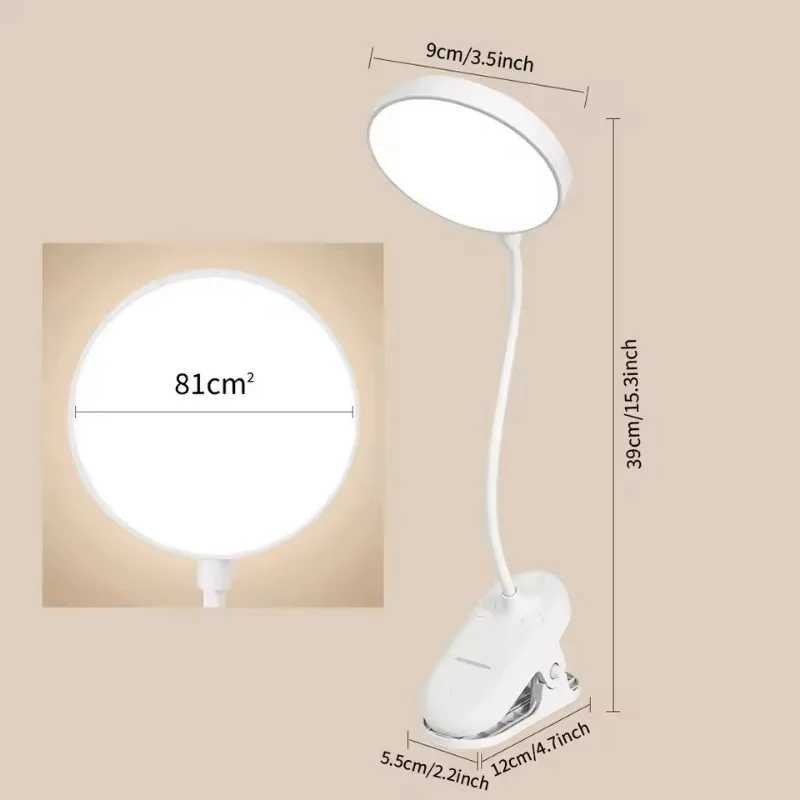 LED Desk Lamp with Soft Eye Protection 3 Modes Dimming Touch Control USB Charging for Reading Studying Desk Lamp for Home Office C250918