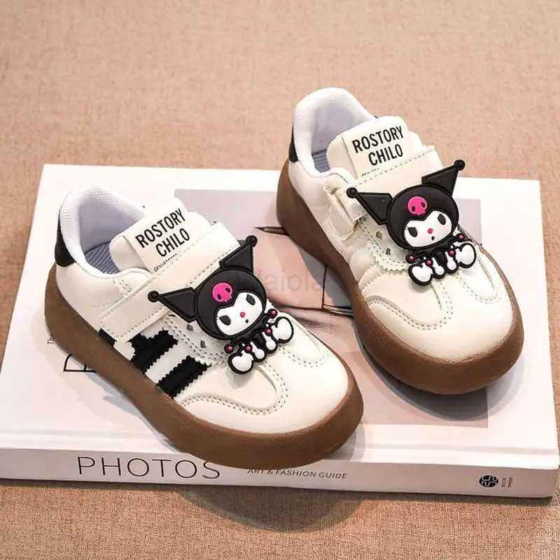 Sanrio Girls Fashion German Training Shoes Kulomi Childrens New Style Sports Shoes Kindergarten Cute White Shoes Four Seasons L250910