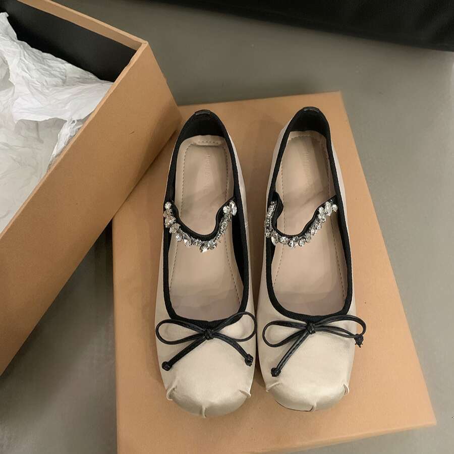 Hidden Wedge Pink Mary Jane Fairy Autumn 2024 New French Style Spring Bow Evening Shoes