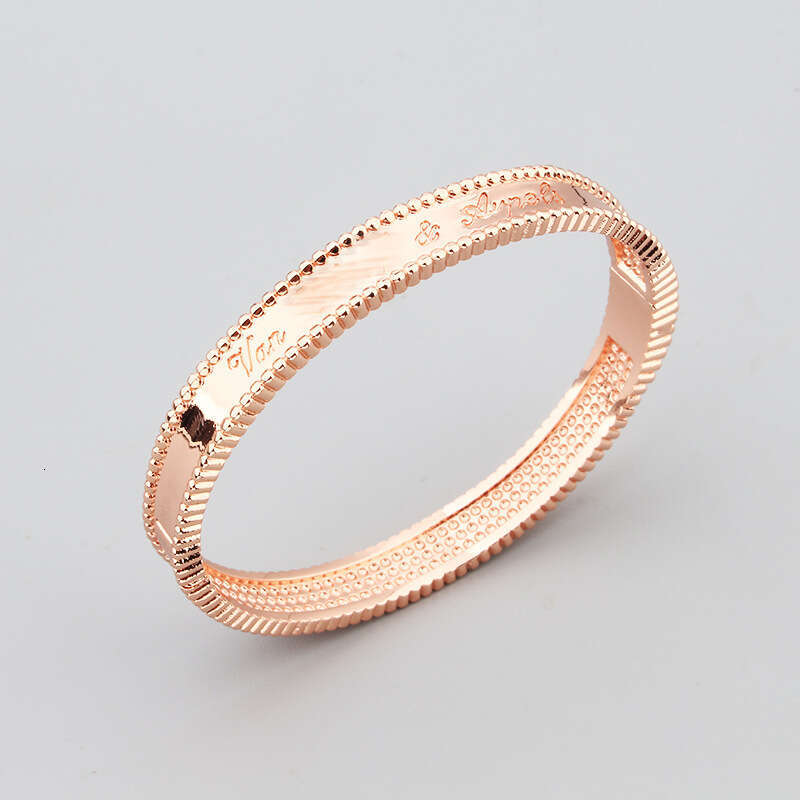 Same Style Fashion Round Bead Edge Smooth Surface Engraved English Letter Bracelet Clasp Bangle Ring Set ddmypluto