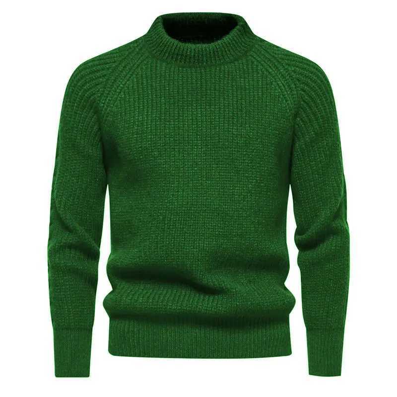 Mens Round Neck Autumn Sweater New Knitwear Mens Long Sleeve Slim Fit PulloversZ250918