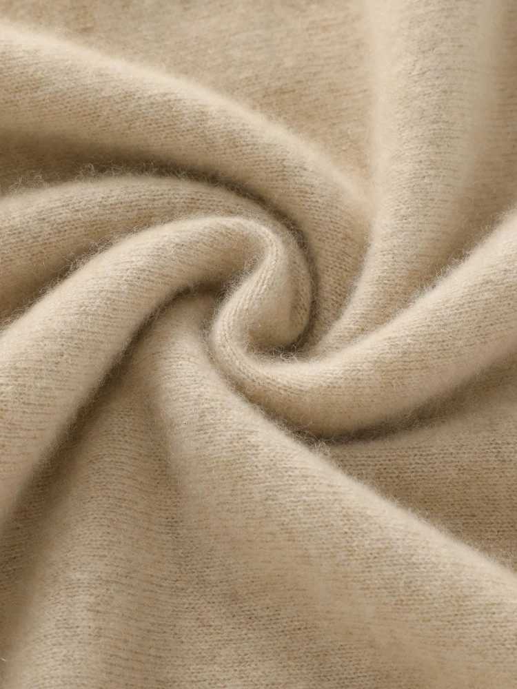 New Chic Mens 100 Merino Wool Knitted Pullover Autumn Winter Thick Warm Long Sleeve Sweater Basic Clothing Casual Loose TopsZ250918