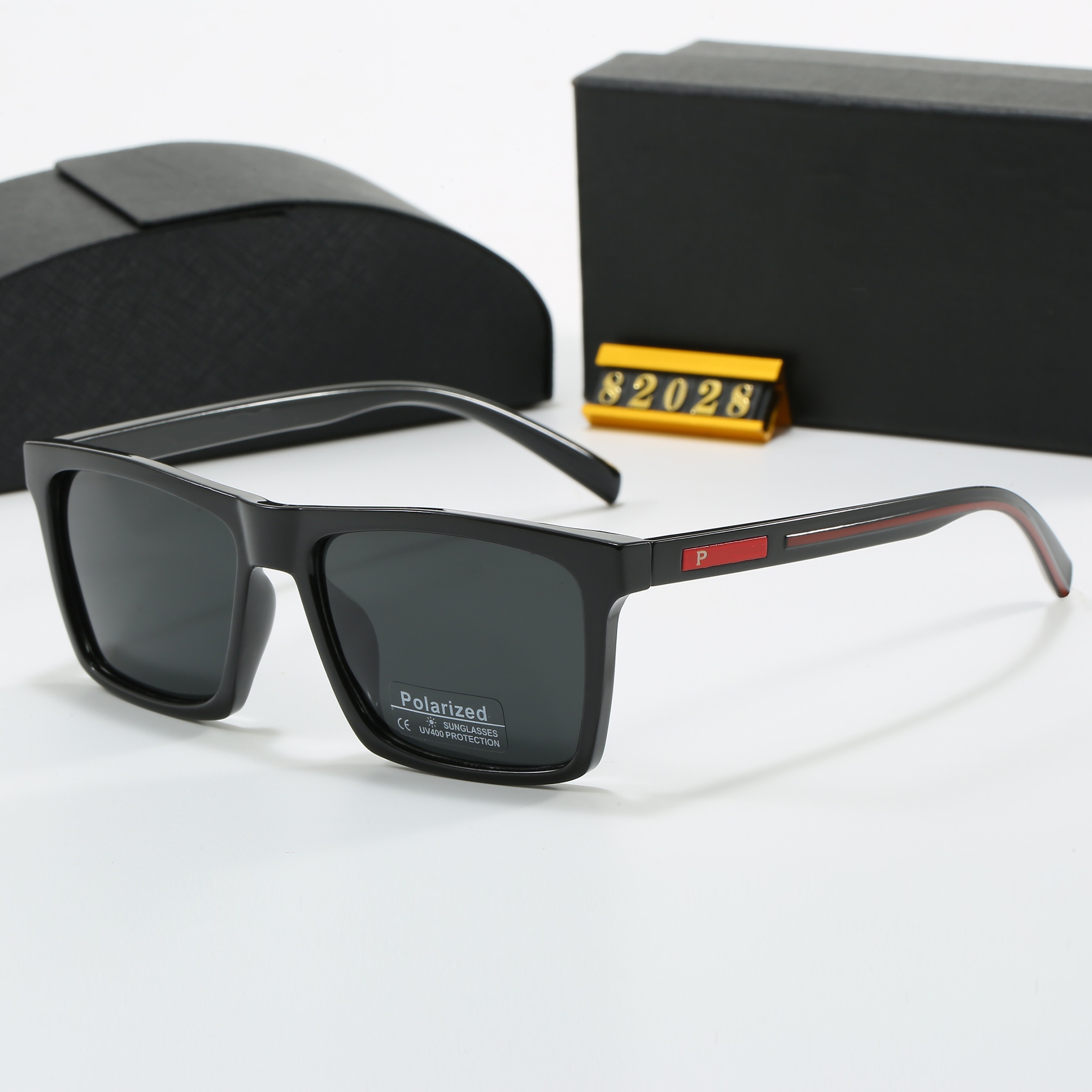 Mens sunglasses outdoor shades women fashion triangle logo luxury full frame sunshade mirror polarized UV400 protection glasses with box AAAAA PR82028