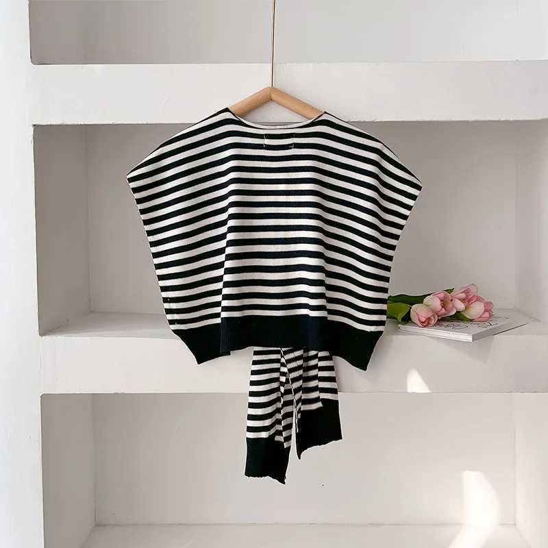 2025 Lexury Brand Spring and Autumn Knitted Stripe Shl Fashion Casual Outing Collocation Neck And Shoder Scarf Y250918