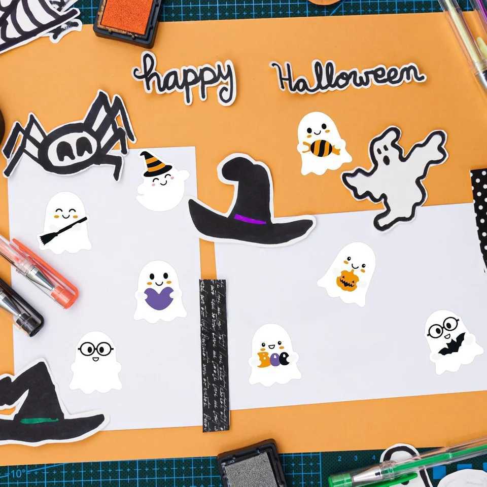 500 pcs Halloween stickers children handdecorated cartoon stickers DIY stickers holiday party scene layout props C250918