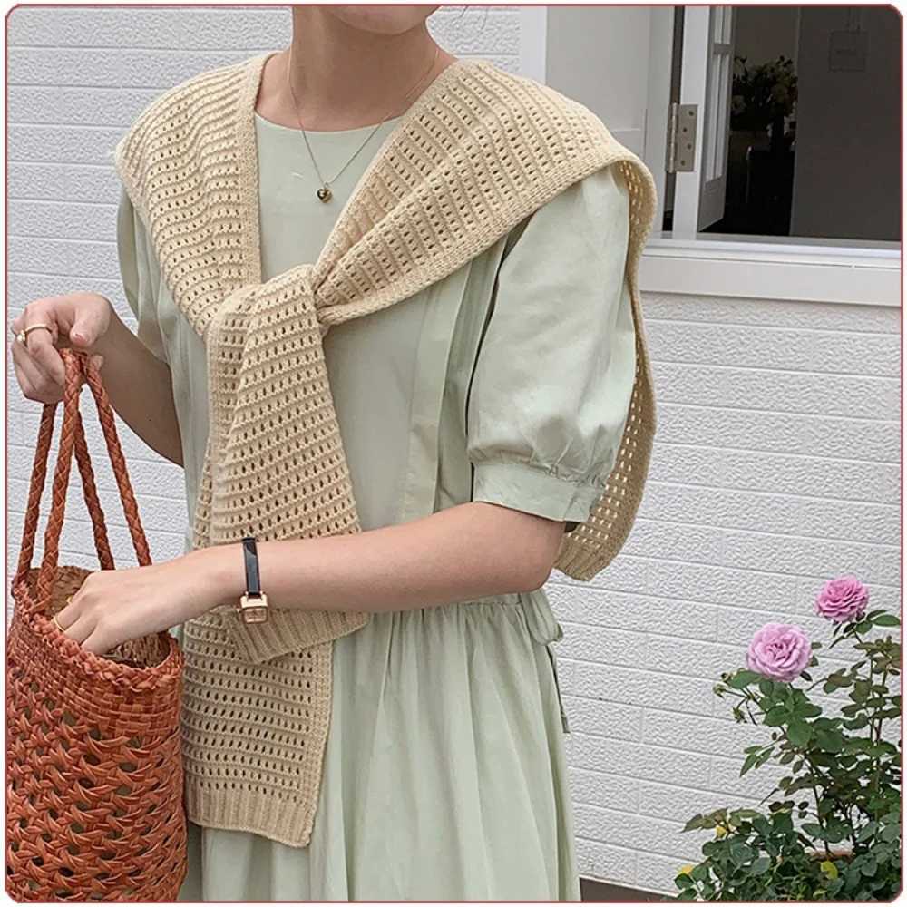 Korean Knitted Shl Winter Air Conditioning Fake Collar Neck Guard Knit Thin Knotted Ce Shoder Warm Scarf For Wen Y250918