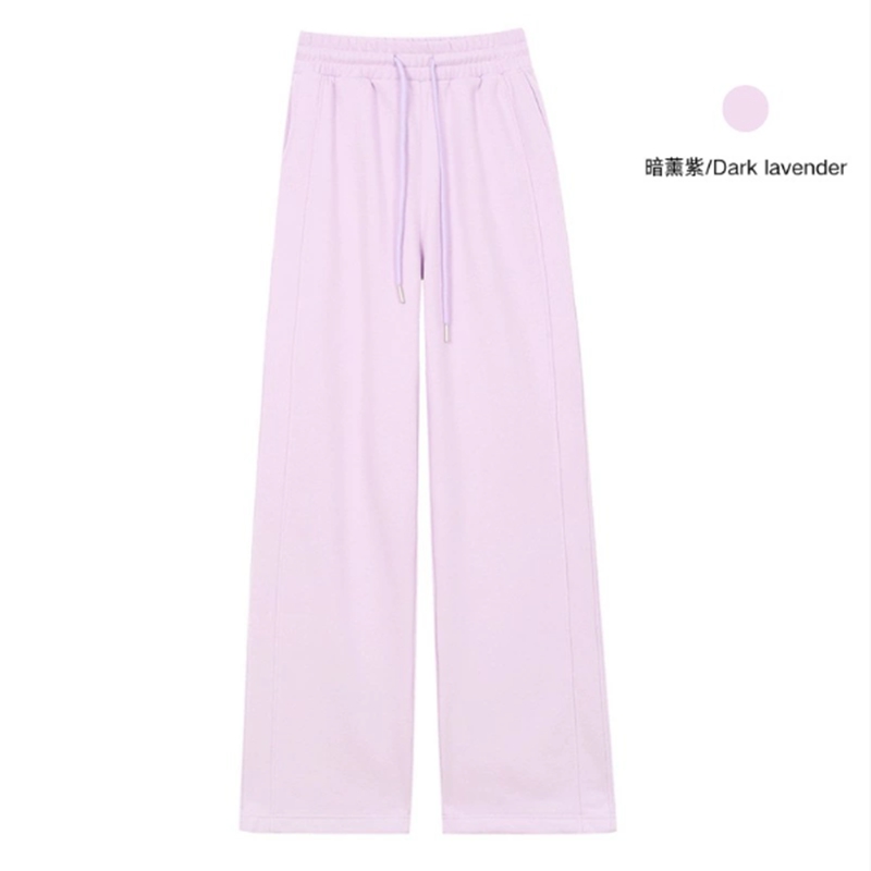 Women's sweatpants, loose and plush straight leg pants, women's Scuba high waisted wide leg pants, drawstring pants, yoga clothes