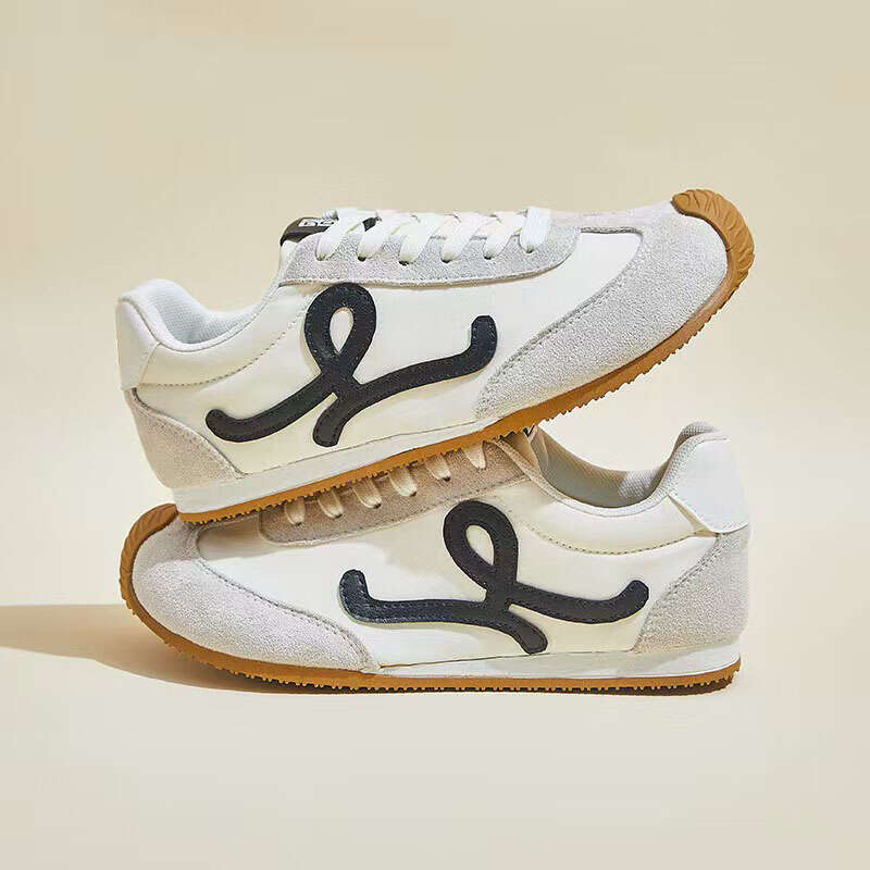 Compaik Designer Casual Women's Flat Shoes, White Sports Outdoor Training Women's Shoes, Fashionable and Comfortable Sports Shoes, Gifts