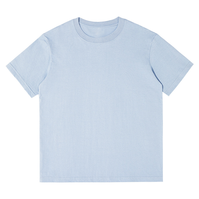 Men's Spring New White Short-Sleeve T-Shirt: Loose Cotton Solid-Colored Top, Perfect for Layering/Inner Wear, Customizable-11D