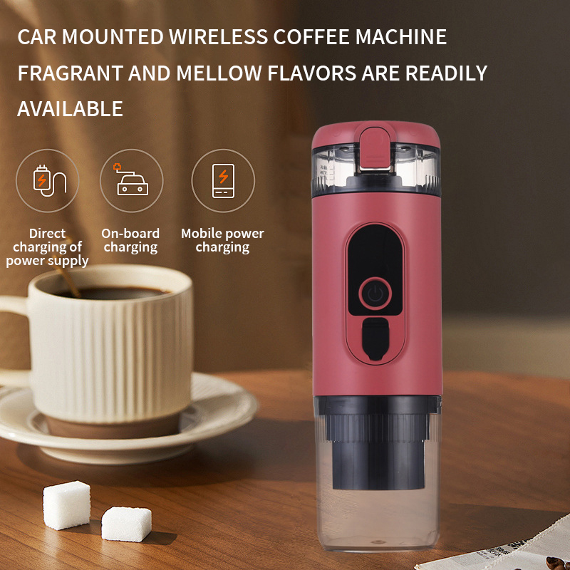 Portable Electric Coffee Machine - Dual-Purpose USB Charging Compatible for Small Households & Offices