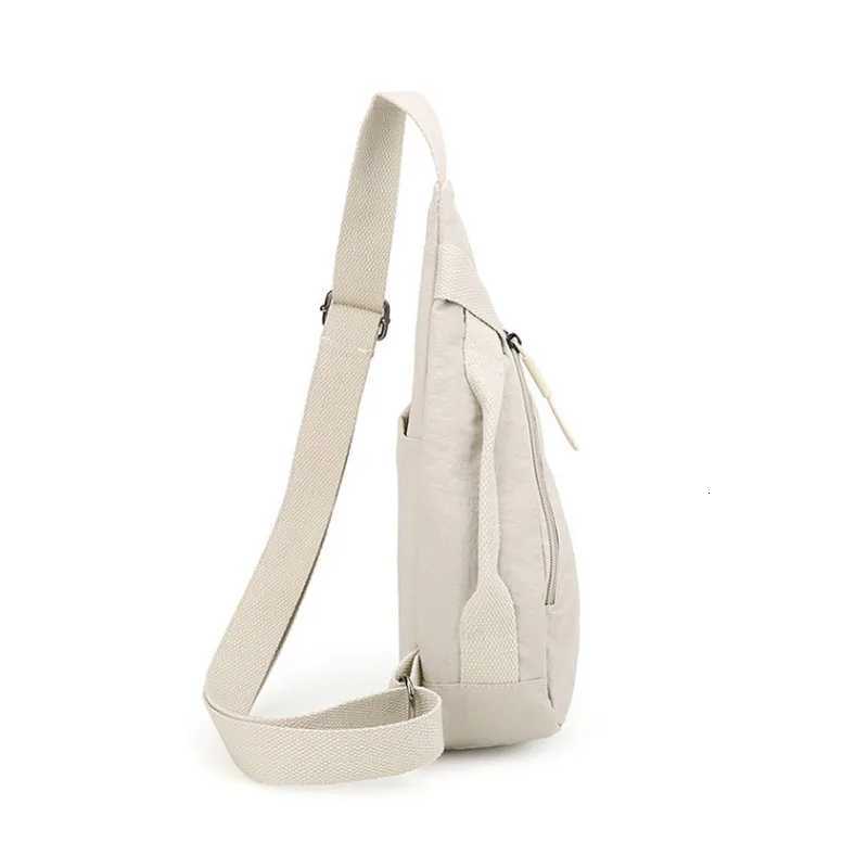 Nylon Zipper 2025 Hot Selling Waist Packs Solid Color Versatile Casual Chest Bag Soft Neutral Style Designer Crossbody Bag Z250918