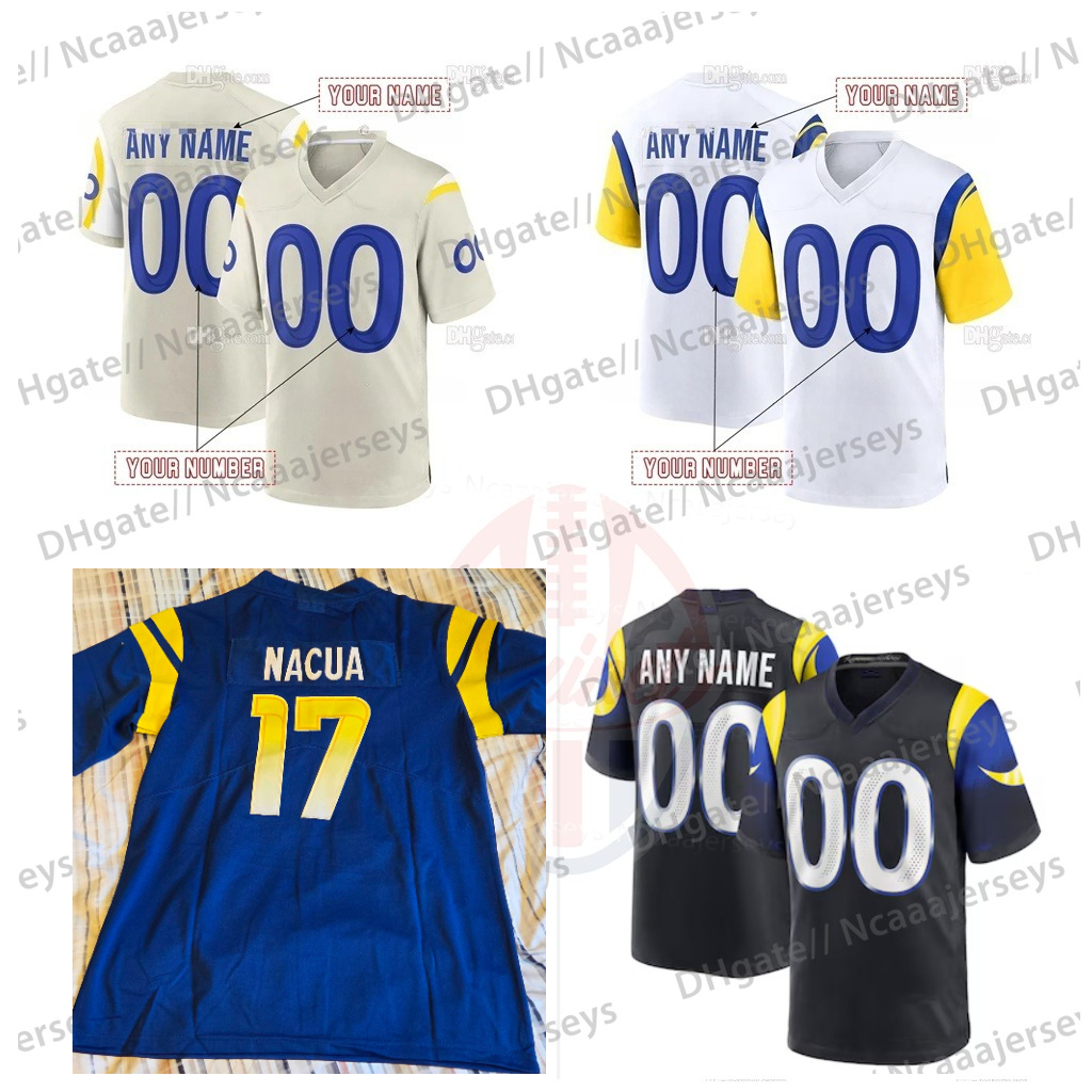 Personalize Custom Rivalries jersey Matthew Stafford Kyren Williams Aaron Donald Puka Nacua avante Adams Christian Rozeboom McCollough Stetson Bennett IV
