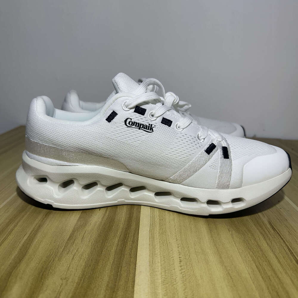 Compaik Designer Casual Women's Flat Shoes, White Sports Outdoor Training Women's Shoes, Fashionable and Comfortable Sports Shoes, Gifts Com