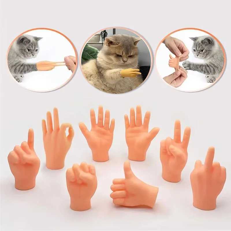 Pet Cat Toy Cat Finger Cover Mini Silicone Small Hand Cover Cat Funny Toy Halloween Gift Pet Accessories X250918