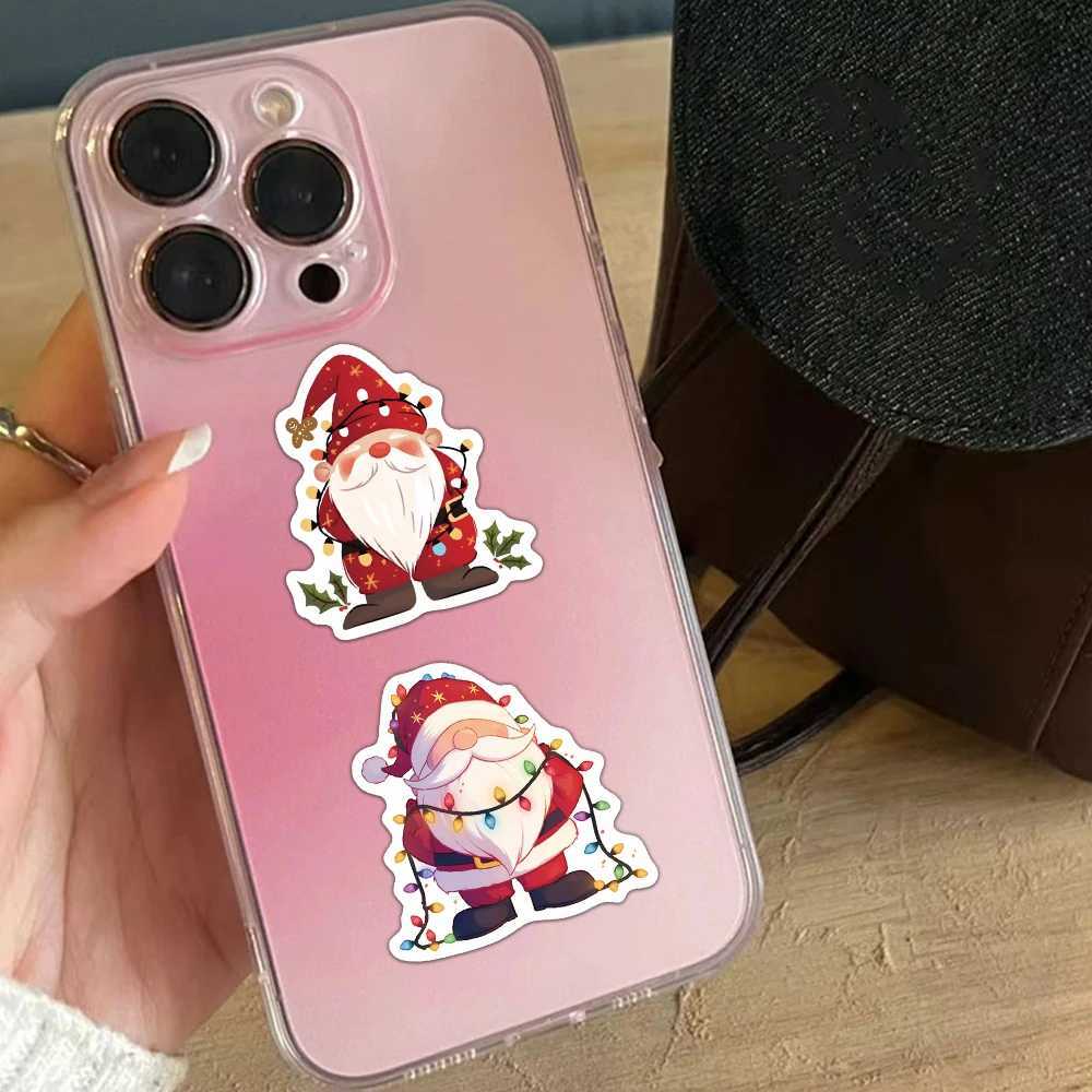 50PCS Christmas Dwarf Stickers Exquisite and Cute Santa Claus Account Material Phone Case Laptop Luggage Waterproof Stickers C250918
