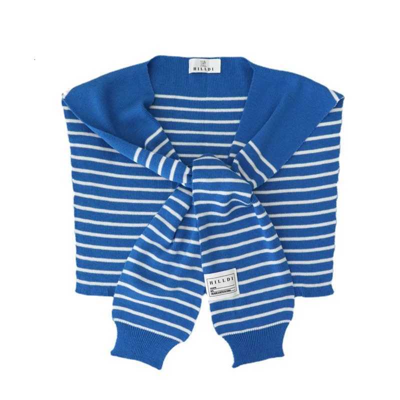 Striped Design Knitted Shl Wr for Wen Men Striped Knotted Scarf Unisex D Shl Spring Summer Decor Ce For Wen Y250918