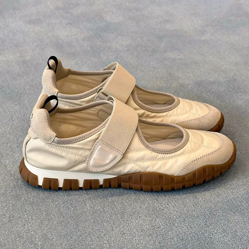 Magic Style Round Toe Ballet Flats Mary Jane Casual Single Sports Shoes Splice Color Soft Soled Women Flat 250918