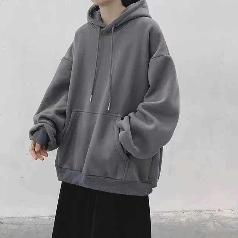 2025 Men And Womens Oversized Sweatshirts Casual Men Autumn Winter Hoodie Hooded Long Sleeves Loose Pocket Warm Thick HoodiesZ250918