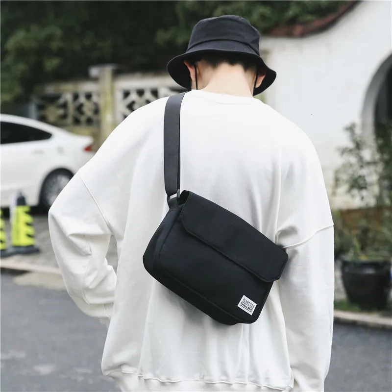 Men Small Oxford Shoulder Messenger Bags Solid Leisure Satchels Crossbody Fashion Street Bags for Male Cross Body Casual 250917