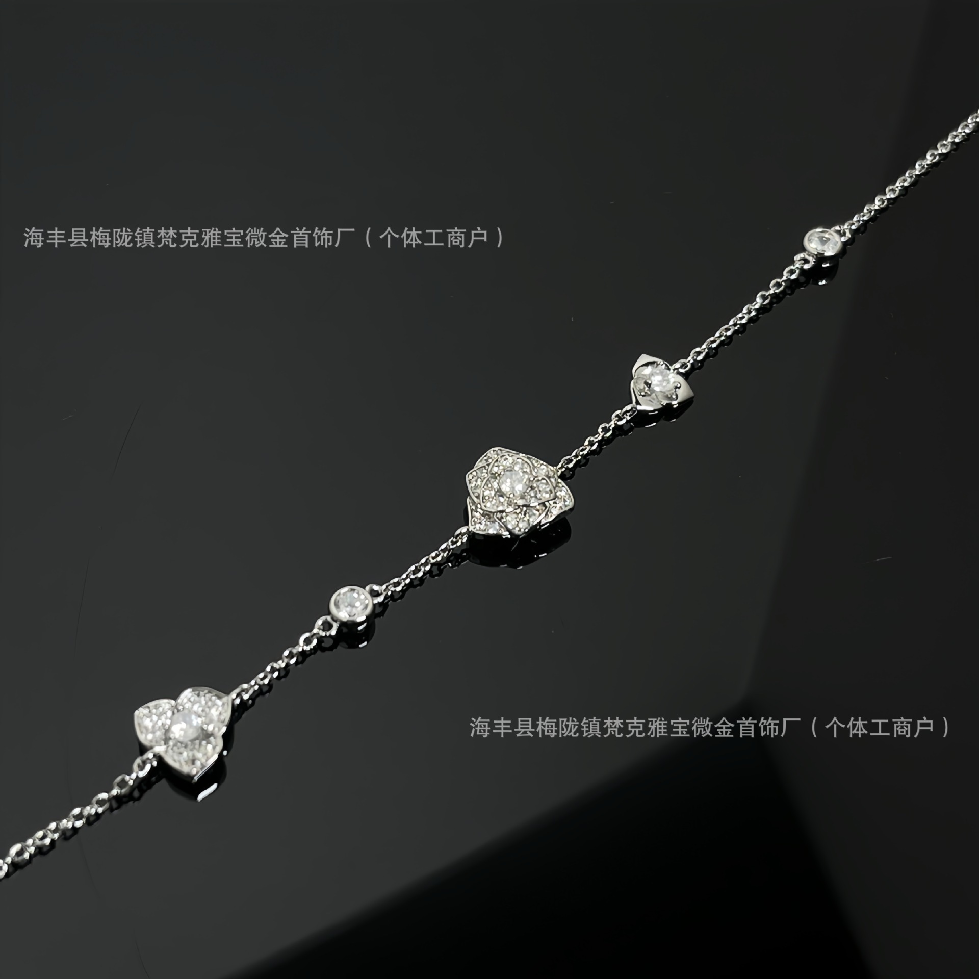 bracelets designer bracelet high version rose flower full dia bracelet female threedimensional camellia hand jewelry v gold small fragrance style cnc 