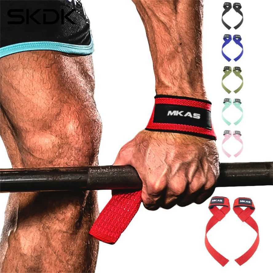 Weightlifting Straps 1 Pair Lifting Wrist AntiSlip Silicone Strength Training Strap Deadlifts Crossfit Hand Grips Wrist Support J251211