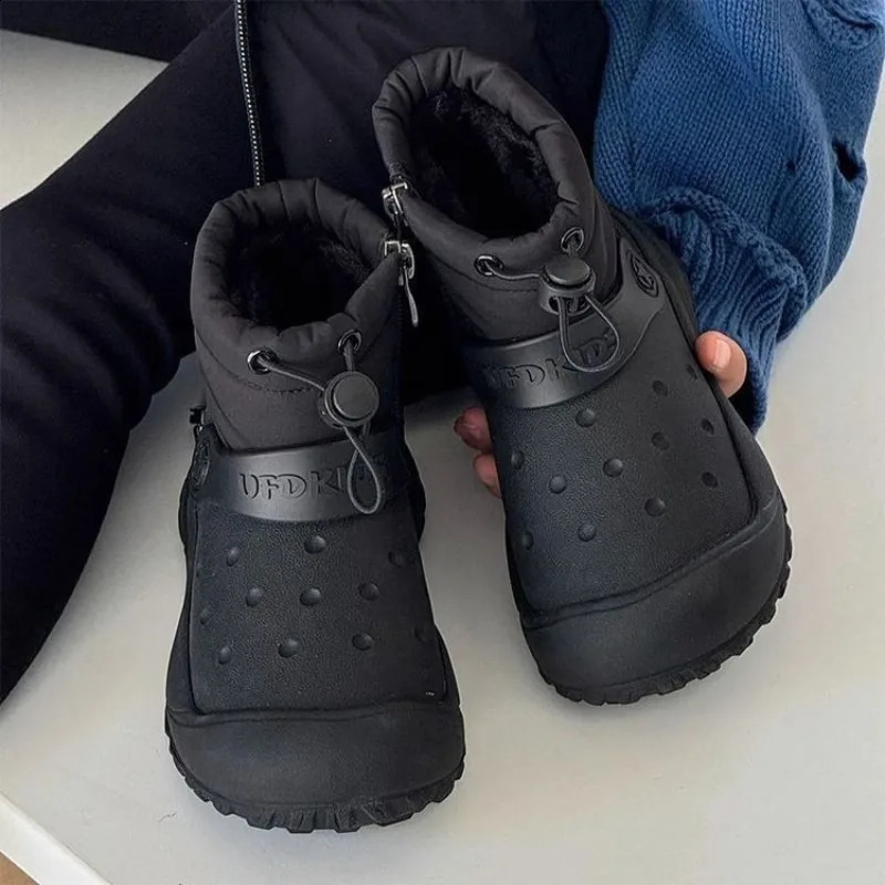 Fashion Gril Boot Autumn Kid Snow Boot Velvet Warm Cotton Boot Waterproof Kid Boots Boy Cotton Shoe Versatile Women Boots 250918