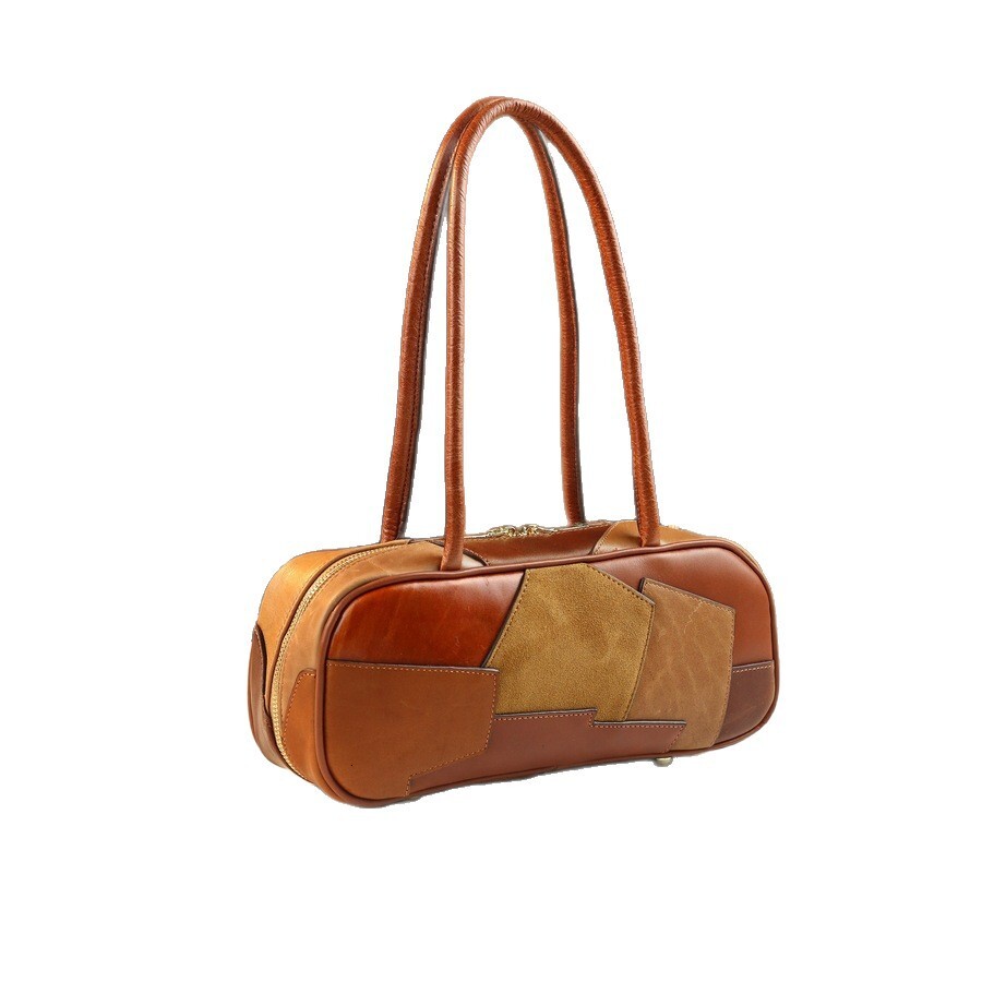 2025 Autumn/Winter New French Retro Underarm Bag Light Luxury Elegant Rectangular Bag Leather Design Women's Handbag Designer Bag