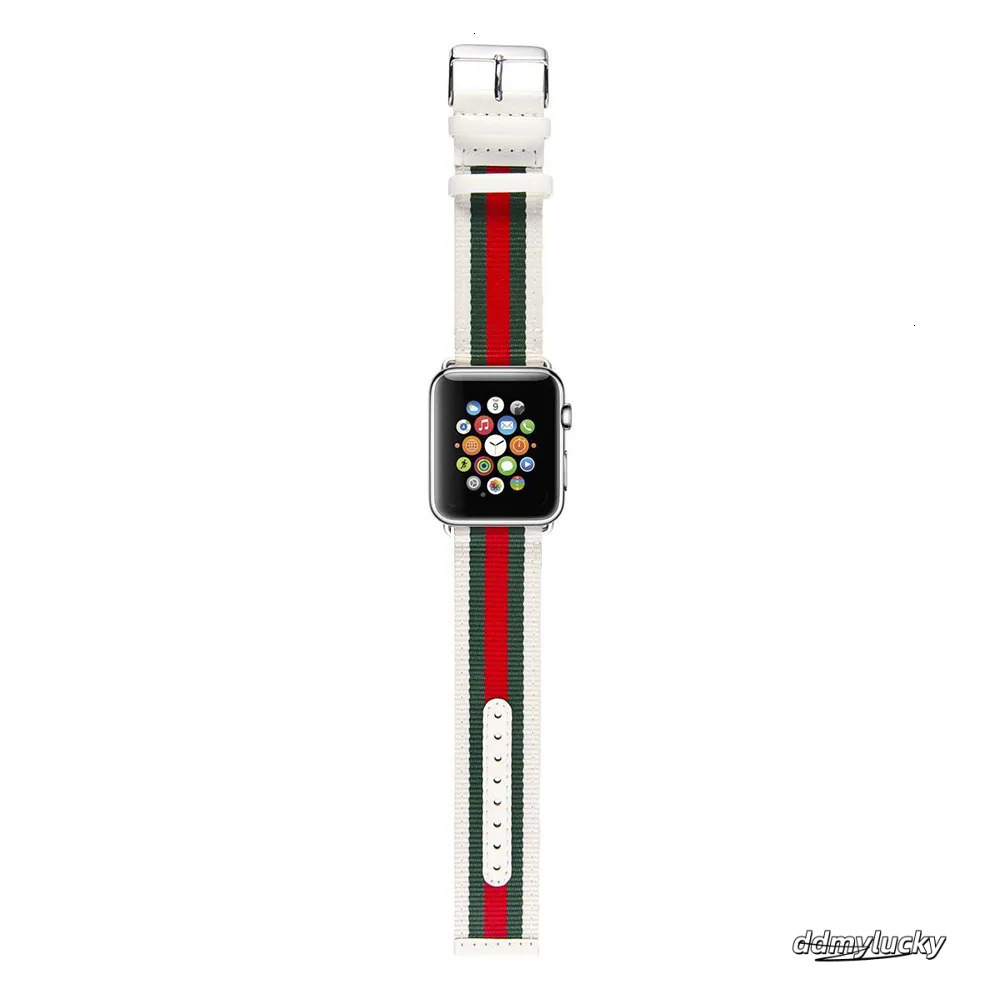 Suitable For Nylon Genuine Watch Striped Color Block Leather Casual Strap 250711 ddmyLucky