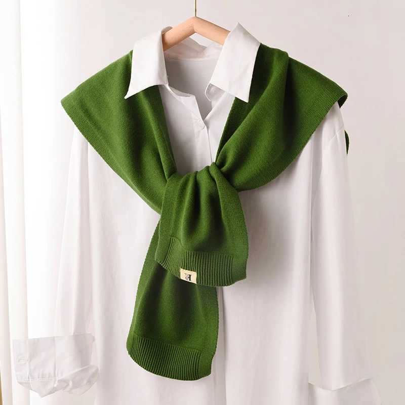 2025 Fashion Versatile Knitted Shl Scarf Wen Highend Ces With Shirts Fashion Thin Neck Protectors For Spring and Autumn Y250918
