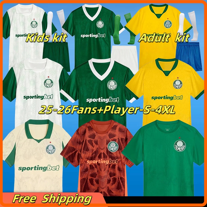 XXXL 4XL 2025 2026 ESTEVAO Soccer Jerseys Palmeiras Cup LOPEZ THALYS LAZARO 25 26 Football Shirts MAURICIO G.GOMEZ PAULINHO PAULINHO Men Women Uniforms Kids Kits