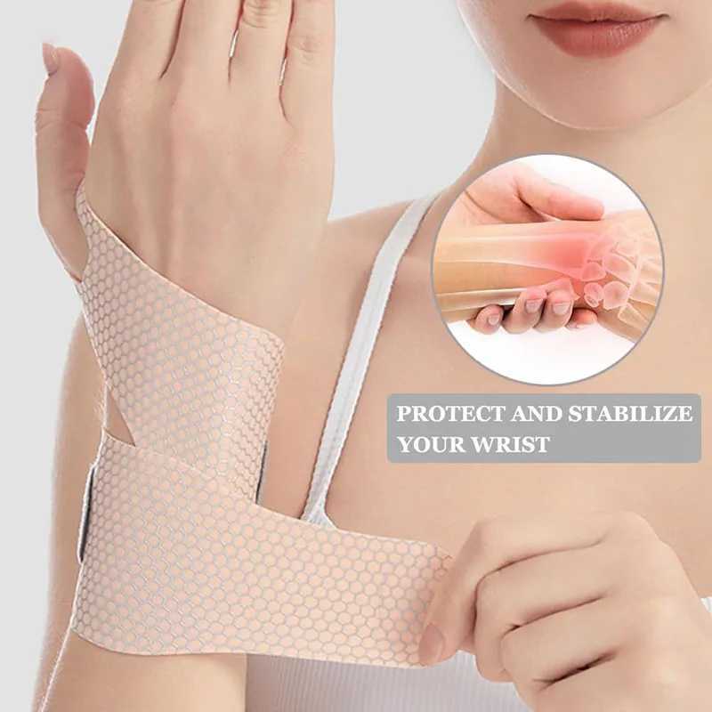 Fixed Spandex Sport Wrist Guard Wrist Sprain Tendonitis With Fastener Tape Wristband Ultra Thin Joint Brace Badminton Basketball J251211