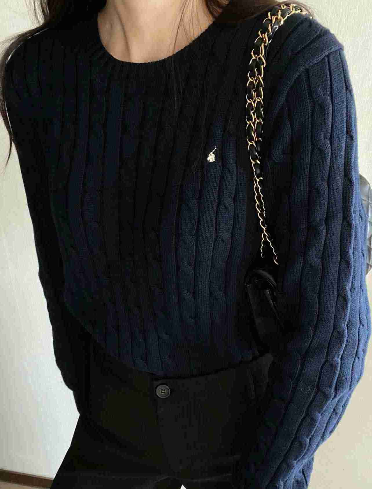 cashmere sweater womens designer brand retro pullover classic embroidery crew ralphlaurent ralphlaurens ralphs laurens neck casual sports fashion polo LSJS