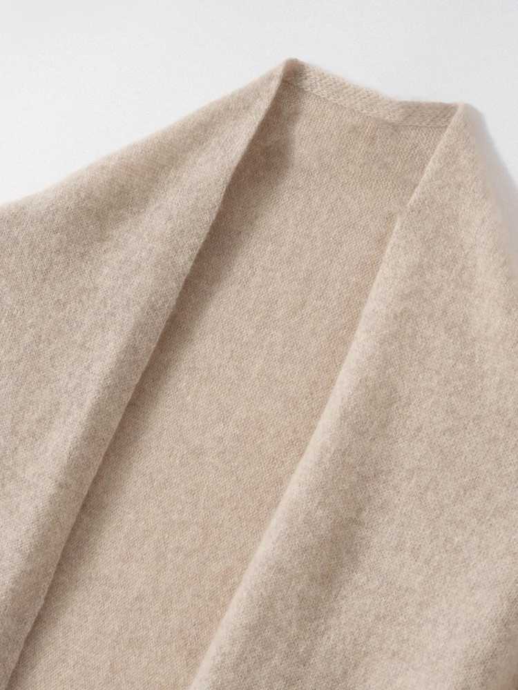 2025 New Wens Triangar Shl 100 Cashmere Autumn Winter Warm Soft Simple Elegant Casual Style Y250918