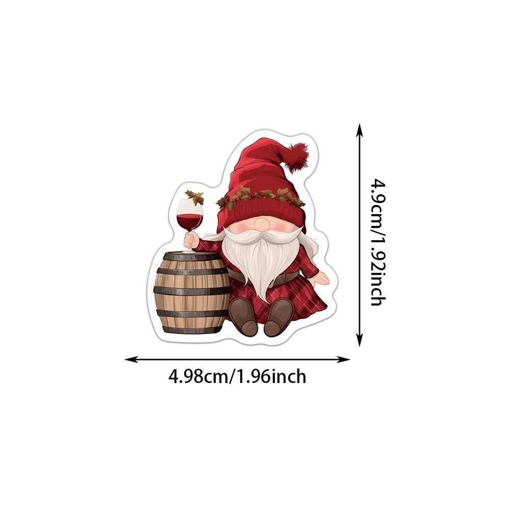 50PCS Christmas Dwarf Stickers Exquisite and Cute Santa Claus Account Material Phone Case Laptop Luggage Waterproof Stickers C250918