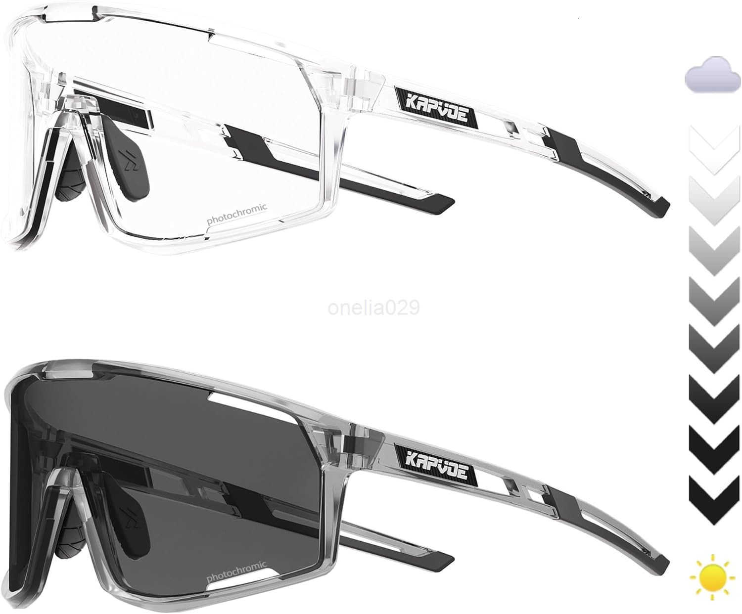 Photochromic Cycling Glasses Men Mountain Bike Sunglasses Women Clear MTB Sports Goggles Bicycle Triathlon K180 W251008