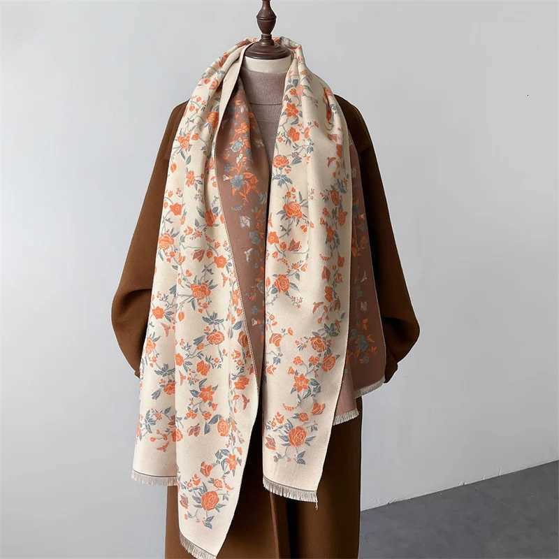 2025 New ral Shl La Wr Warm Winter Scarves Autumn Design Print Fem Foard Beach Stoles Luxury Scarf Y250918