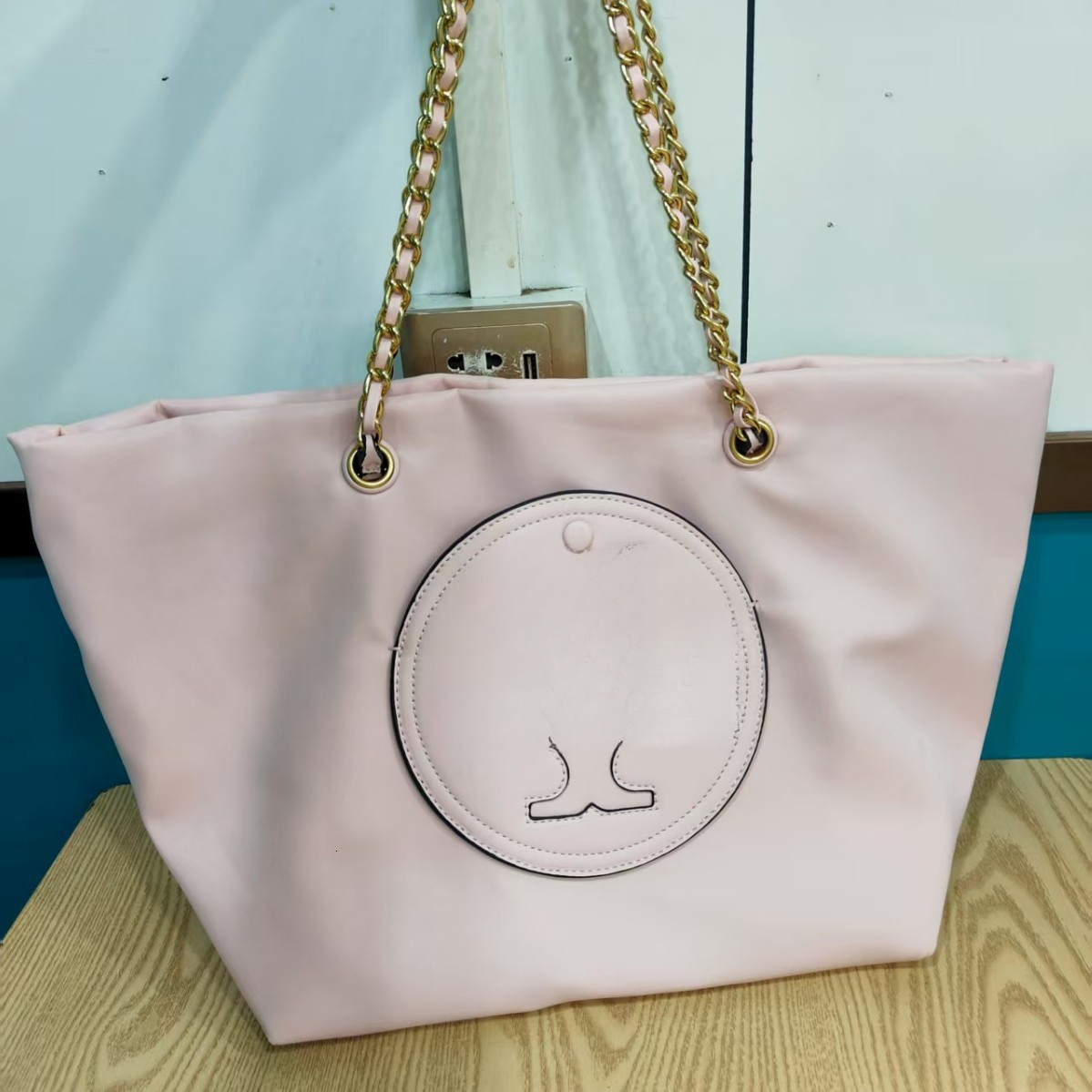 Tote designer European And American TB Nylon shopping bag Large Capacity Lightweight Mommy Shopping Mini Shoulder Women S Bag Wholesale