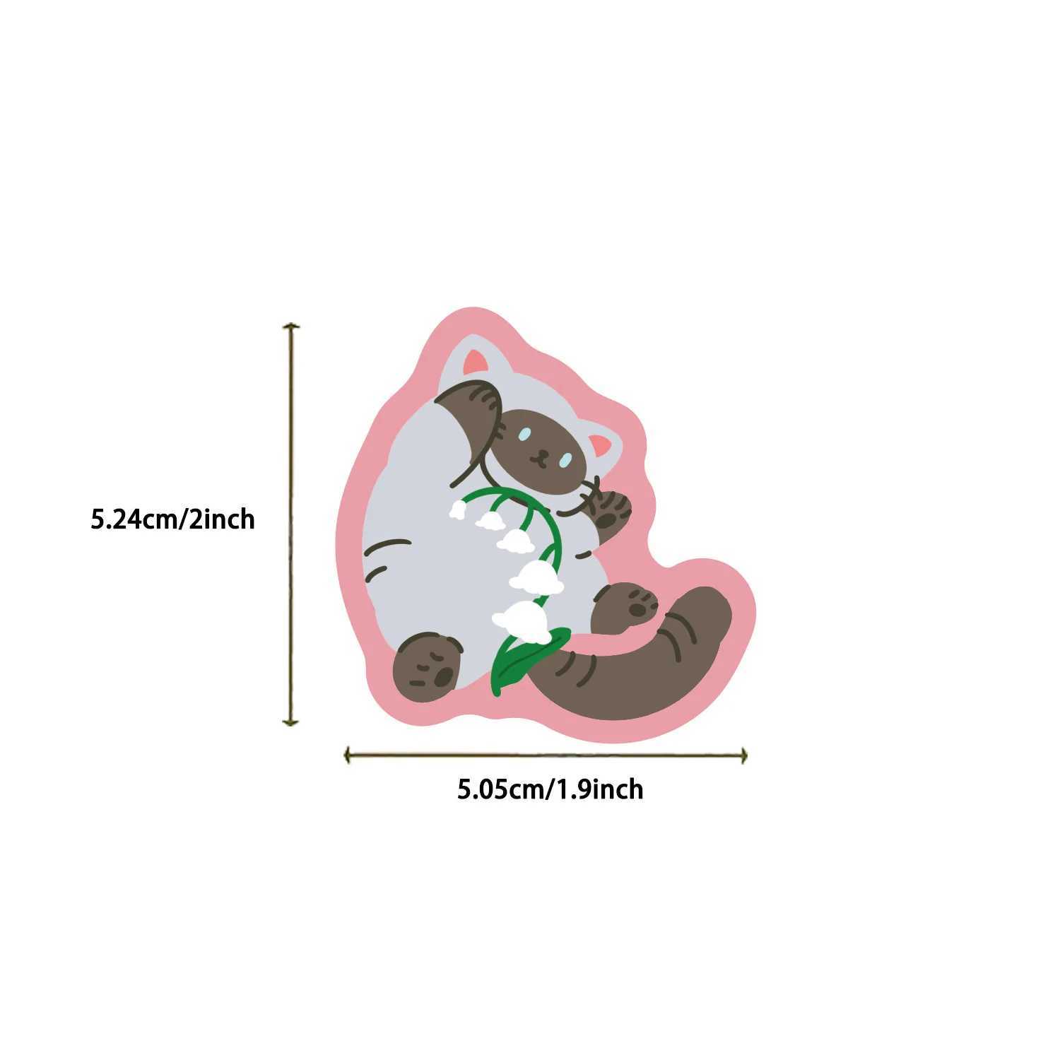 50PCS Kawaii Colorful Cat Stickers Cute Kitten Decals For Phone Laptop Suitcase Notebook Vinyl Decals C250918