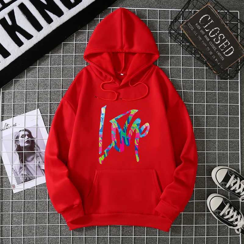2025 American Style LooseFit Plus Size Hoodie Situational Holiday Laser Letter Love Printing Sweatshirts For Autumn And WinterZ250918