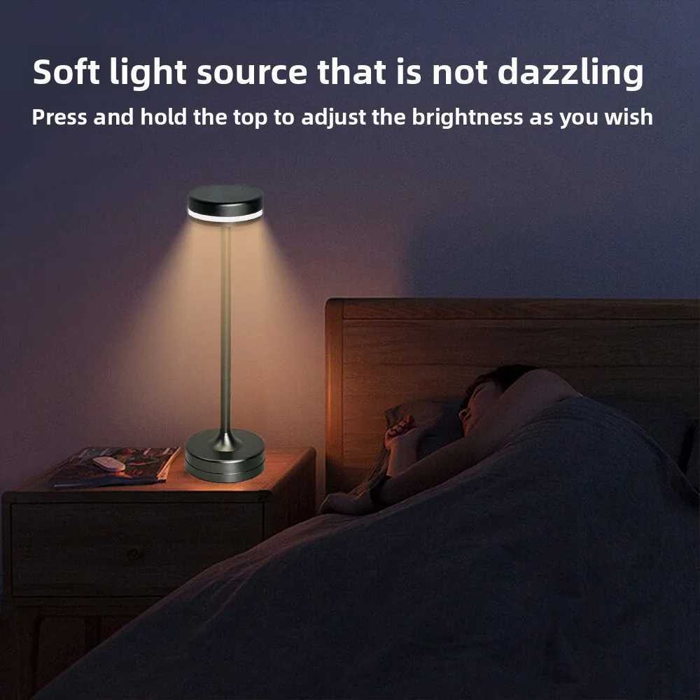 Cordless Table Lamp Rechargeable Lights USB Chargers Included LED Lamp for Restaurant Kitchen Coffee Table Patio Portable Night C250918