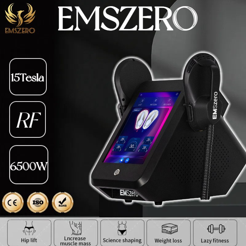 Hot EMSzero 15 Tesla 6500W NEO Body Slimming Nova Fat Burning Muscle EMS Body Sculpting Electromagnetic Stimulate Hiemt Pro Machine