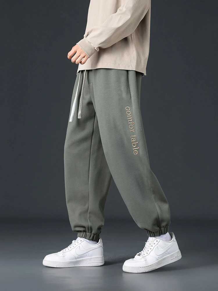 Big Size Men Sweatpants Spring Autumn Casual Baggy Jogger Pants String Banding Solid Color Sportswear Cotton Loose Trousers 8XL X2509181