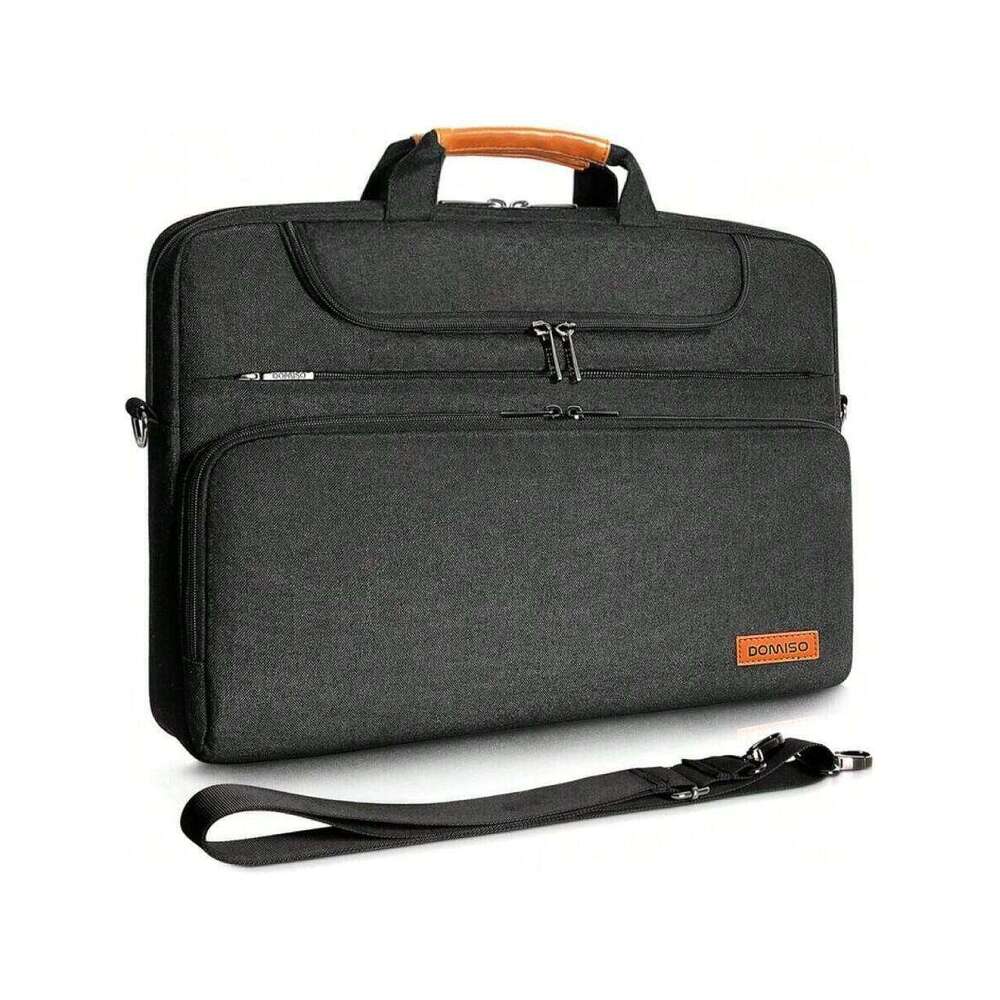 17 Inculti-Functional Laptop Sleeve Business Briefcase Waterproof Messenger Shoulder Bag Compatible With 17"-17.3" Notebooks///HP/MSI/ASUS, 