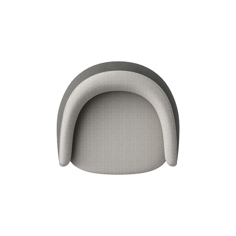 Living Room Furniture Modern Mushroom - Shaped Light Grey Fabric Lounge Chair for Living Room & Office