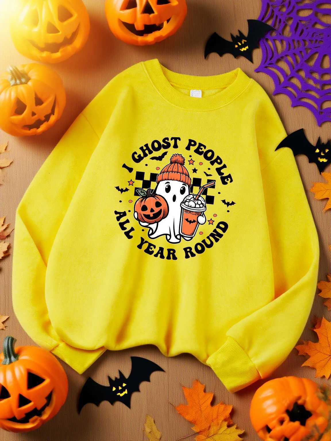 I Ghost People All Year Round Printing Streetwear Women Sport Y2K Sweatshirt AutumnCasual Sweatshirts Soft Thicken PulloversZ250918
