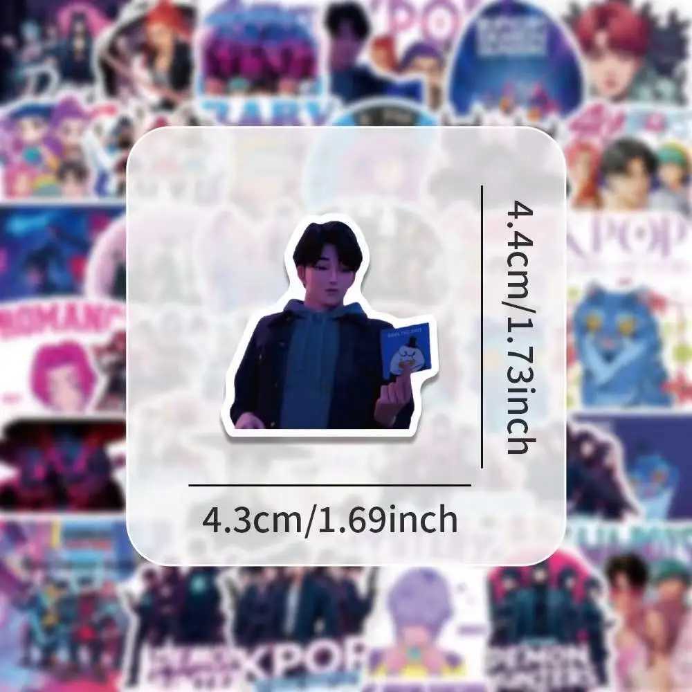 Kpop Demon Hunters Stickers Kpop Demon Hunter DIY Decoration Skateboard Laptop Luggage Motorcycle Phone Sticker Decals Gift Toys C250918