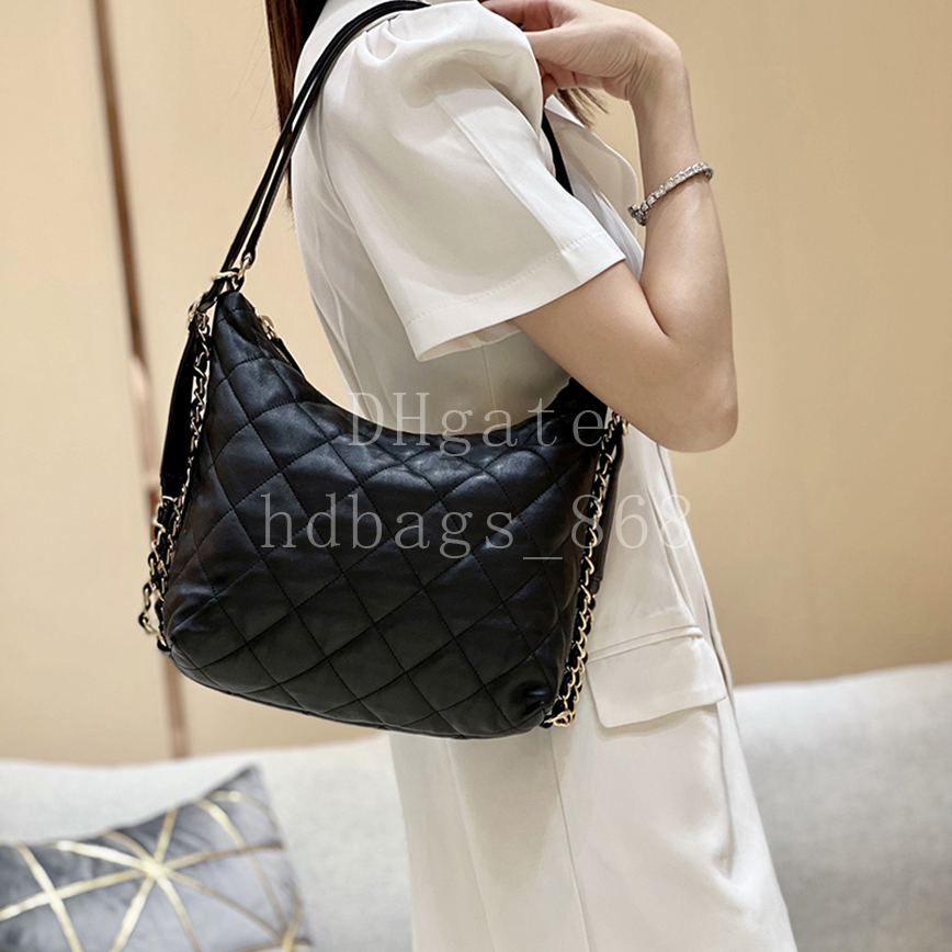 Mirror quality Designer Hobo Bag Shoulder bag Luxurious Lambskin Leather Tote Handbag Fashion Crossbody bags 25cm with Box C759