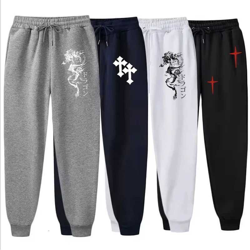 Harajuku Hiphop Pants Printed Pattern Slim Men Y2K Gothic Casual Fashion Fitness Jogging Sports Street Wear Couple Sweatpants X2509181
