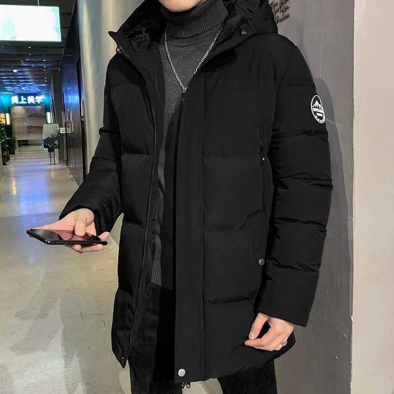 Fashion Mens Winter Puffer Jacket Fleece Linning Outdoor Parka Coat Hooded Windbreaker Thick Warm Windproof Hat Parkas Jacket L2509181