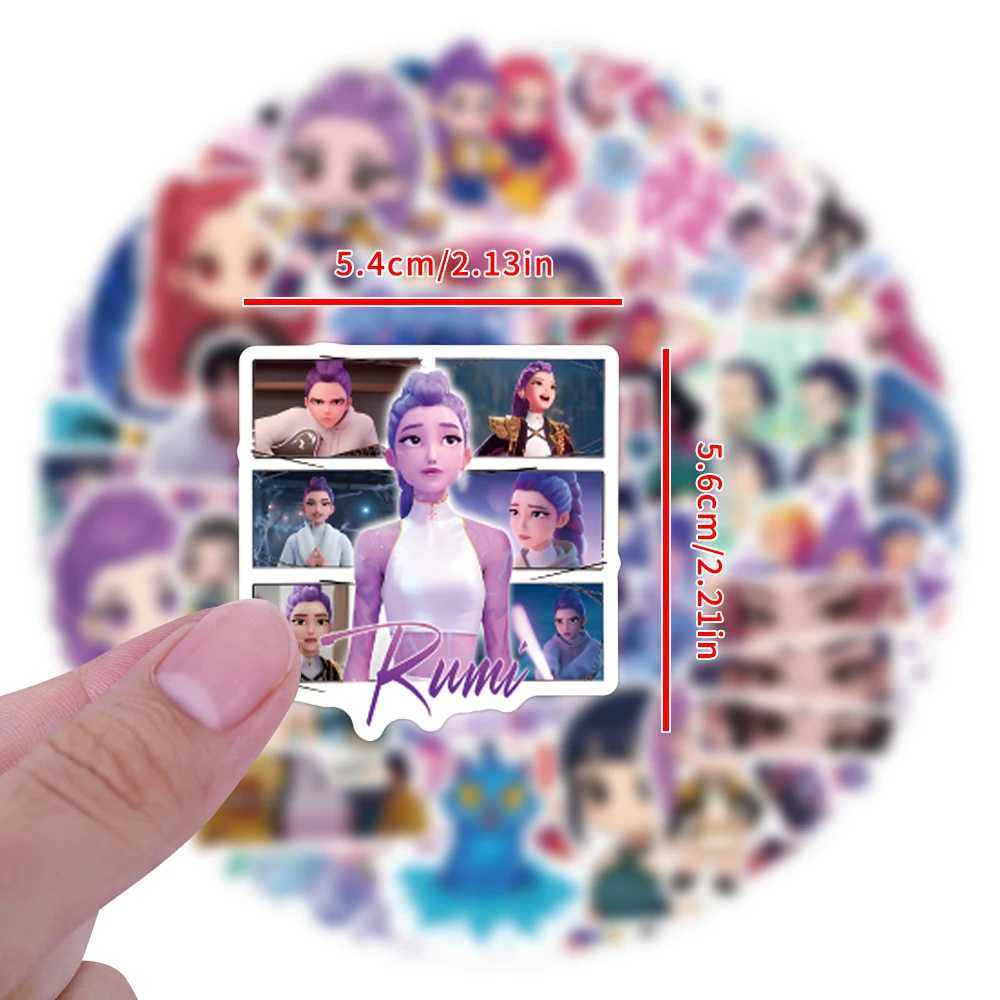 56Pcs New Anime KPop Demon Hunters Stickers DIY Stickers Scrapbooking Phone Luggage Skateboard Waterproof Decal C250918